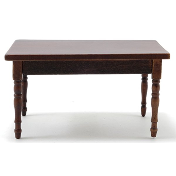 CLA10917 Table for Dollhouse Miniature, Walnut