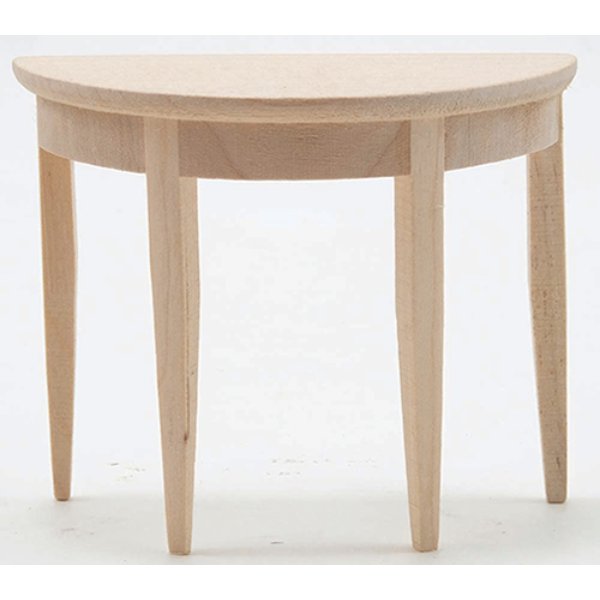 CLA10940 Side Table for Dollhouse Miniature - Unfinished