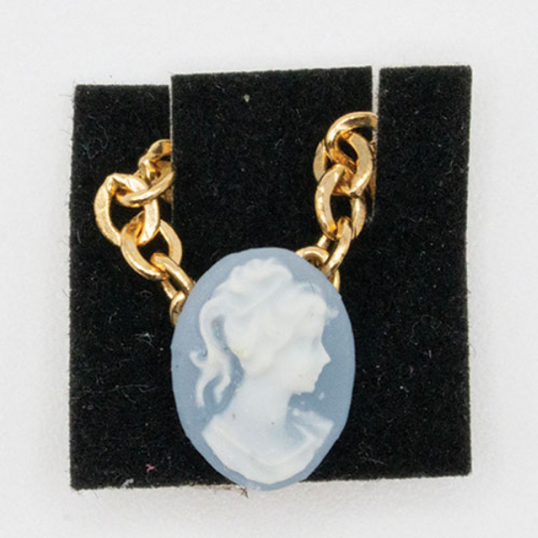 MUL2355B Cameo on Chain - Light Blue with White Face