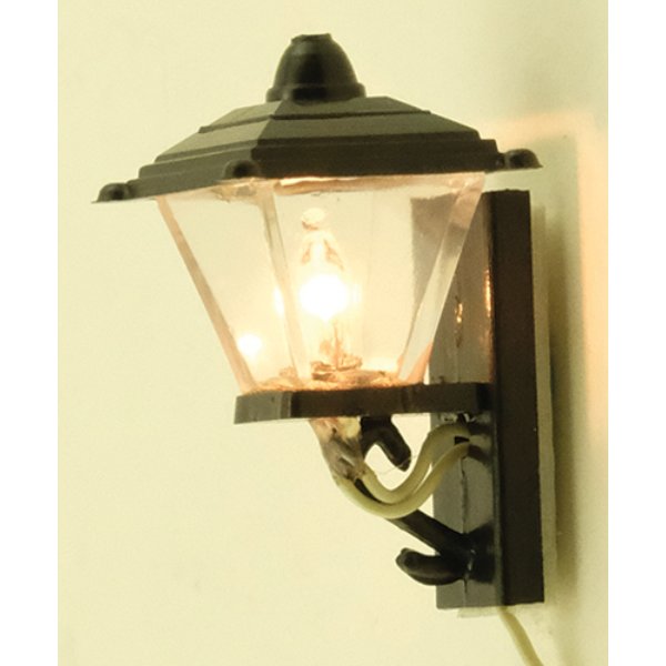 MH628 Black Coach Lamp for Dollhouse Miniature