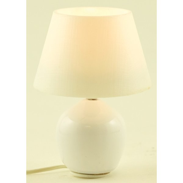 MH709 Glazed Ceramic Table Lamp for Dollhouse Miniature