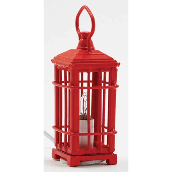 MH1063 12V Red Lantern for Dollhouse Miniature