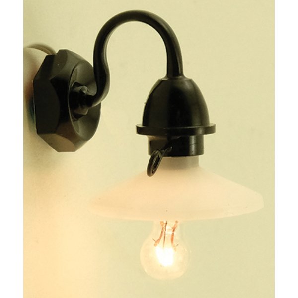 MH45119 12V Outdoor Security Light for Dollhouse Miniature - Black