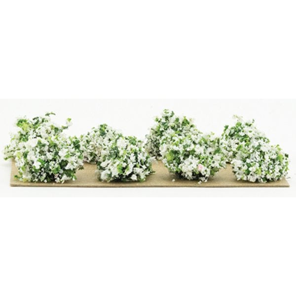 CA0214 0.5 in. White Border Plants for Dollhouse Miniature - 8 Piece