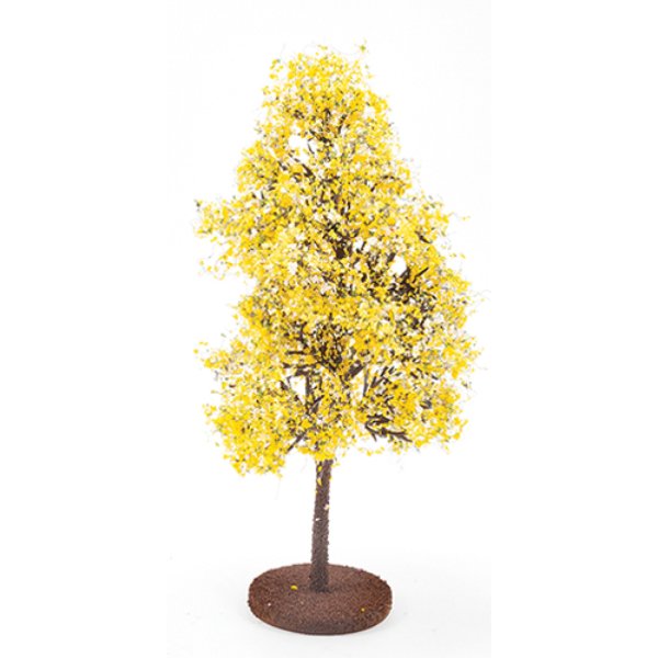 CABHL19 Large Bush for Dollhouse Miniature - Yellow & White