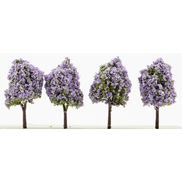CA7008 2.5 in. Lilac Tree for Dollhouse Miniatures - Pack of 4