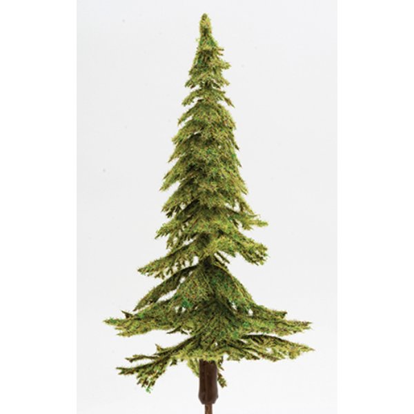 CA5547 8 in. Light Green Spruce Tree on Spike for Dollhouse Miniature