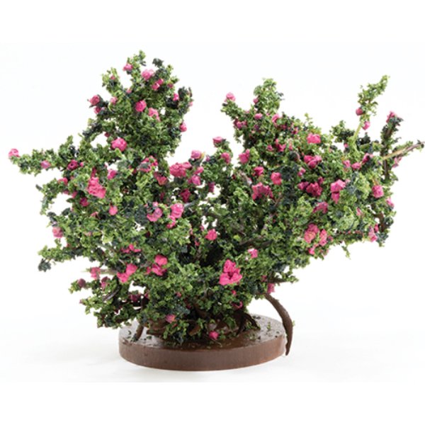 CARBLHP Rose Bush for Dollhouse Miniature - Hot Pink - Large