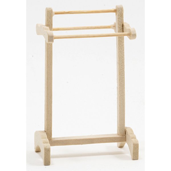 CLA12017 Towel Rack for Dollhouse Miniature - Unfinished
