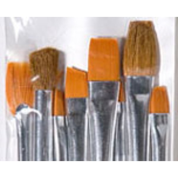 PLD44210 Plaid Texture Brush Set for Dollhouse Miniature - 8 Piece