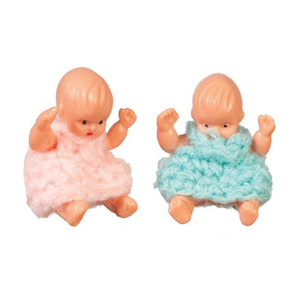 AZD3192 Baby Doll for Dollhouse Miniature - Assorted Color