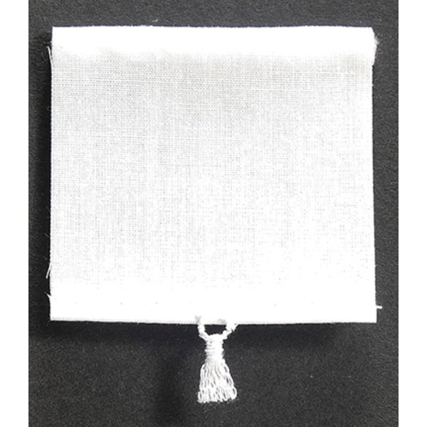 BB54112 Standard Window Shade for Dollhouse Miniature - White Cotton