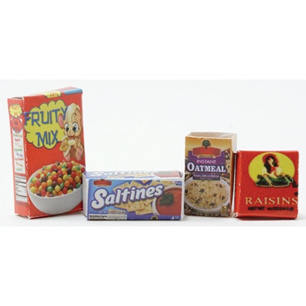 IM65020 Food Box Set for Dollhouse Miniature - 4 Piece
