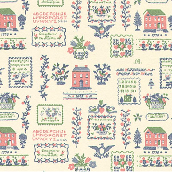 MG104D2 Wallpaper Mini Sampler for Dollhouse Miniature - Green & Pink - 3 Piece