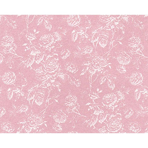 MG121D23 Tiffany Reverse Wallpaper for Dollhouse Miniature - Rose - 3 Piece