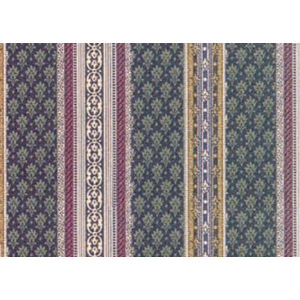 MG216D2 Hyde Park Wallpaper for Dollhouse Miniature - Green - 3 Piece
