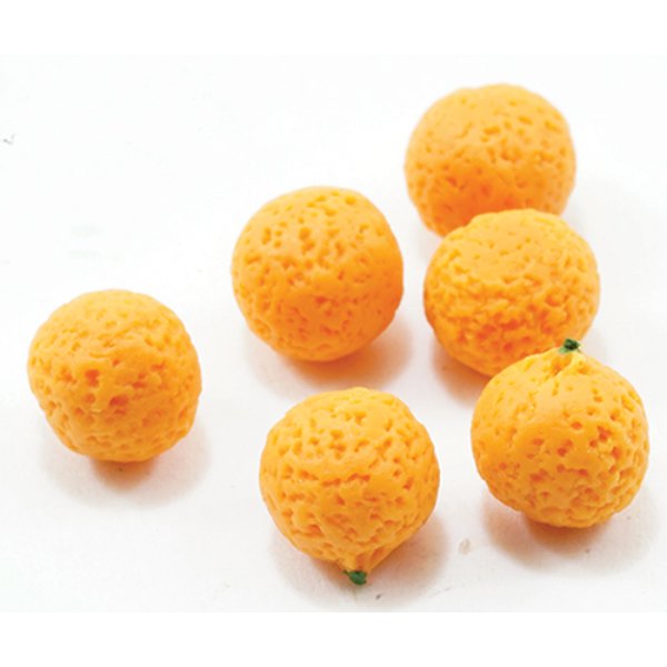 IM65159 Oranges for Dollhouse Miniature - 6 Piece