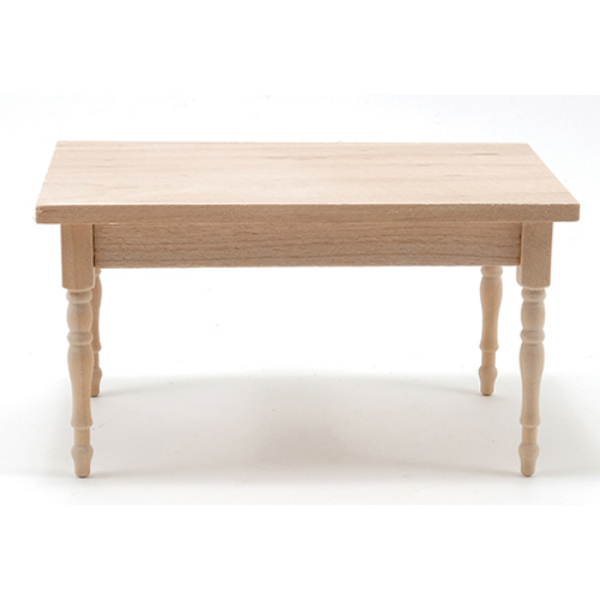 CLA10237 Unfinished Table for Dollhouse Miniature