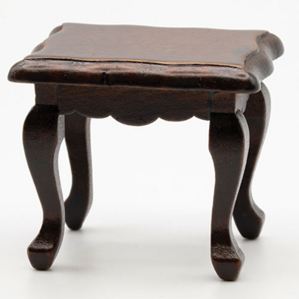 CLA10290 Side Table for Dollhouse Miniature, Walnut