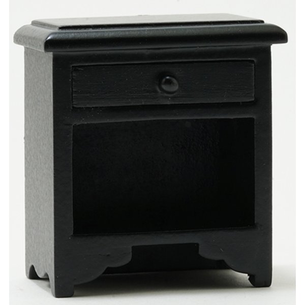 CLA10477 Black Night Stand for Dollhouse Miniature