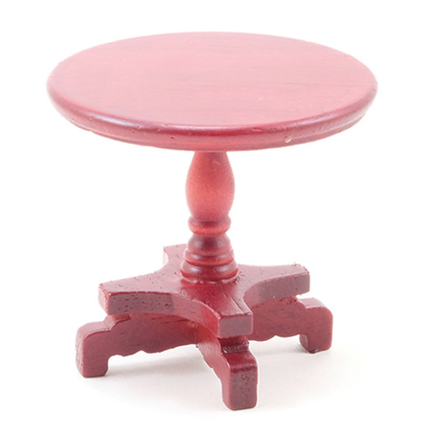 CLA10492 End Table for Dollhouse Miniature, Mahogany