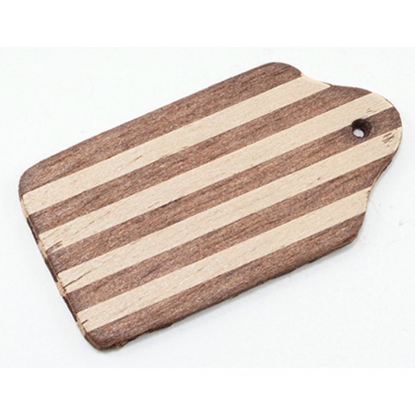 IM65269 Cutting Board for Dollhouse Miniature - Dark & Light Wood