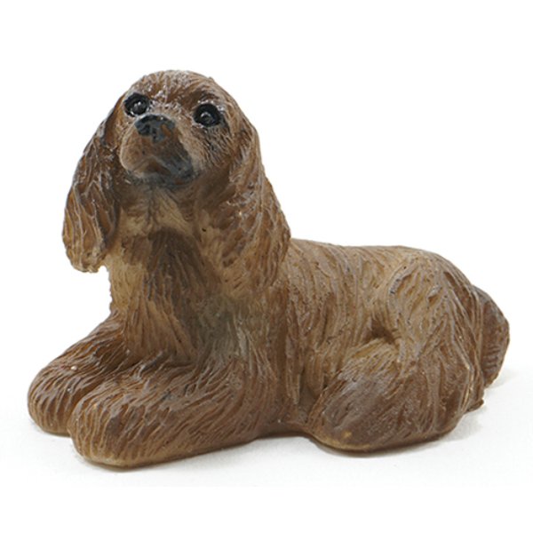 IM65272 American Cocker Spaniel for Dollhouse Miniature