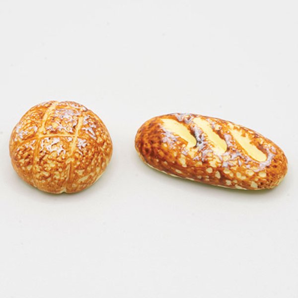 IM65001 Bread for Dollhouse Miniature - 2 Piece
