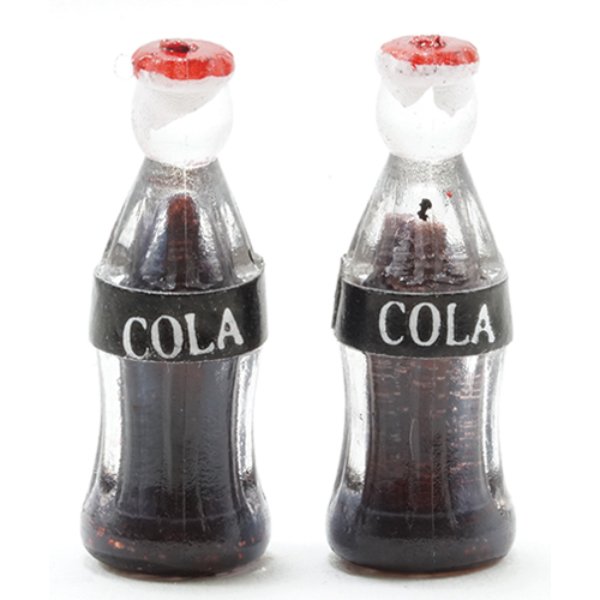 IM65025 Pop Bottles for Dollhouse Miniature - Set of 2