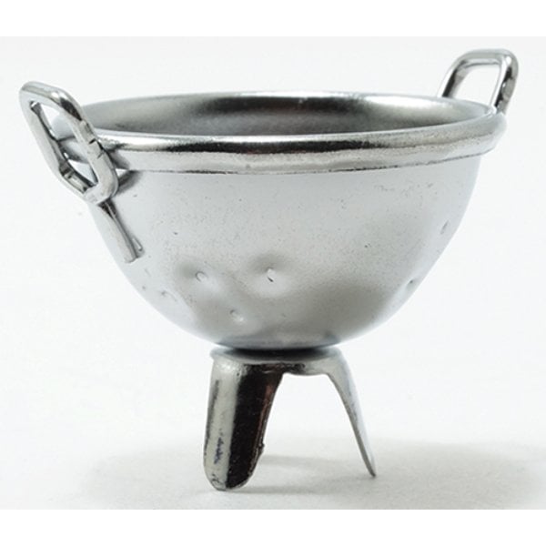 IM65080 Silver Colander for Dollhouse Miniature