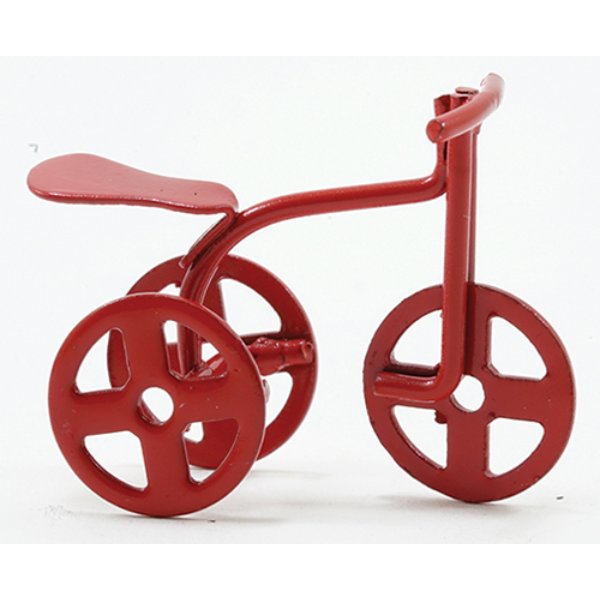 IM65151 0.5 in. Scale Red Tricycle for Dollhouse Miniature