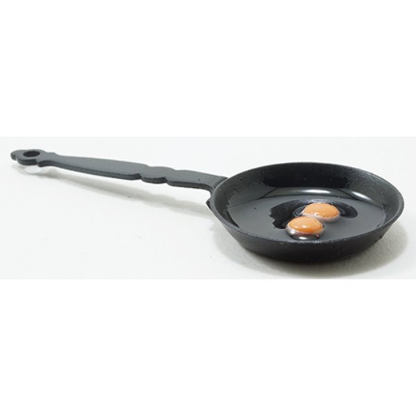 IM65288 Pan with Eggs for Dollhouse Miniature