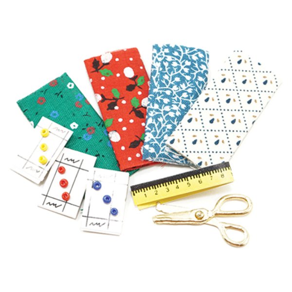 IM66095 Sewing Kit for Dollhouse Miniature - 9 Piece