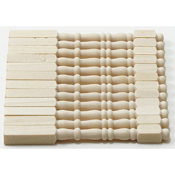 CLA70207 Balusters for Dollhouse Miniature, Pack of 12