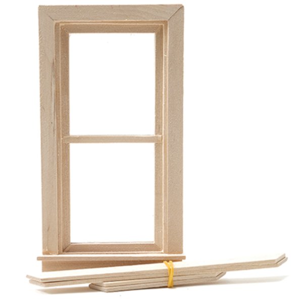 CLA75000 Standard Working Window with Pane for Dollhouse Miniature