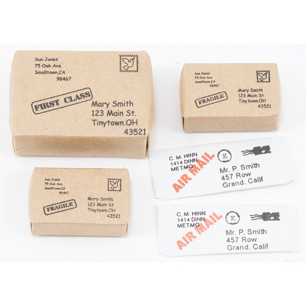 IM65483 Parcels & Letters for Dollhouse Miniature - 5 Piece