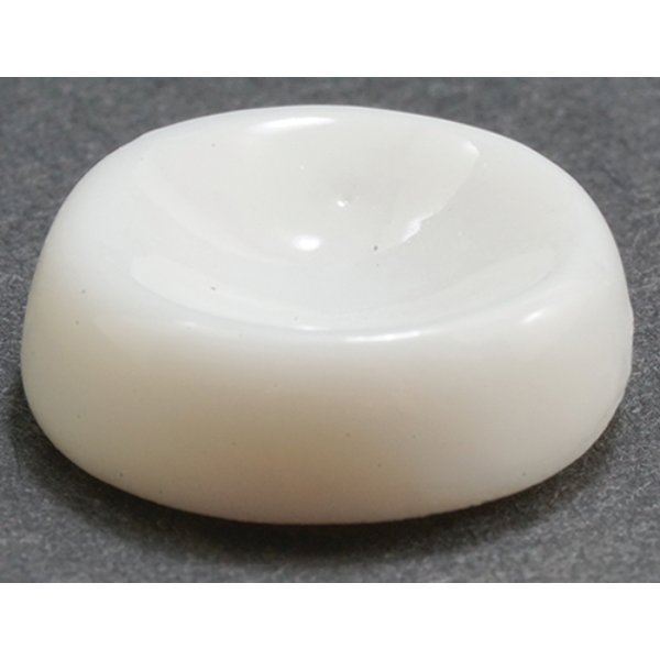 IM65518 Dog Dish for Dollhouse Miniature - White