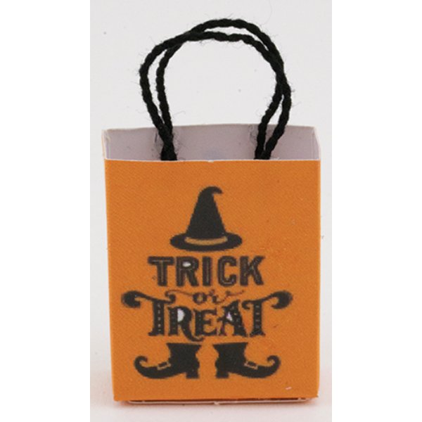 MUL2972A Trick or Treat Halloween Bag for Dollhouse Miniature - Empty