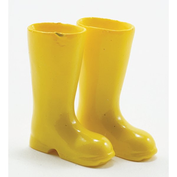 IM65604 Yellow Rubber Boots for Dollhouse Miniature