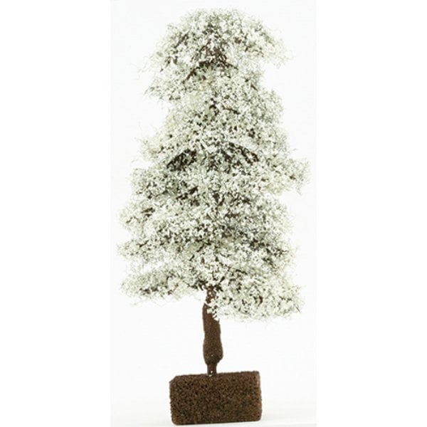 CA3500 8 in. White Dogwood Tree on Spike for Dollhouse Miniature