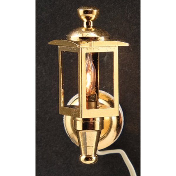 MH760 Brass Coach Lamps for Dollhouse Miniature - Pack of 2