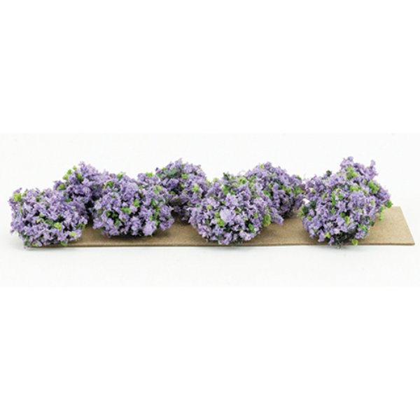 CA0202 0.75 in. Violet Border Plants for Dollhouse Miniature - 8 Piece