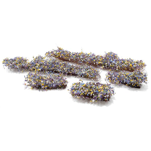 CA0220 Flowering Blend Ditch Weed for Dollhouse Miniature - Blue, White & Yellow - 5 Piece