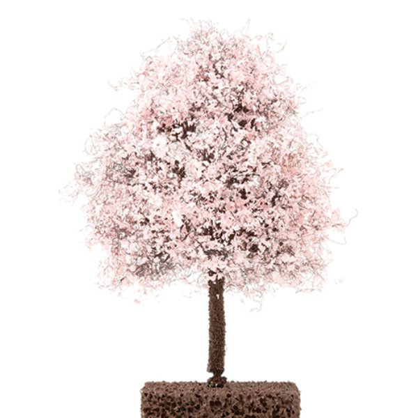 CA1531 4 in. Flowering Cherry Tree on Spike for Dollhouse Miniature