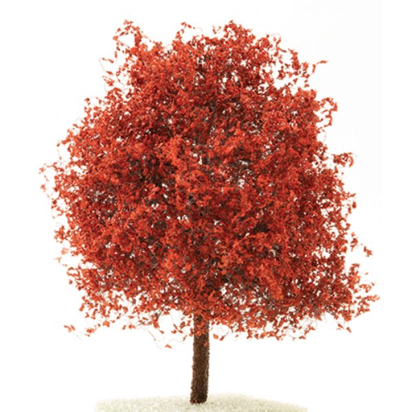 CA1534 4 in. Maroon Japanese Maple Tree on Spike for Dollhouse Miniature