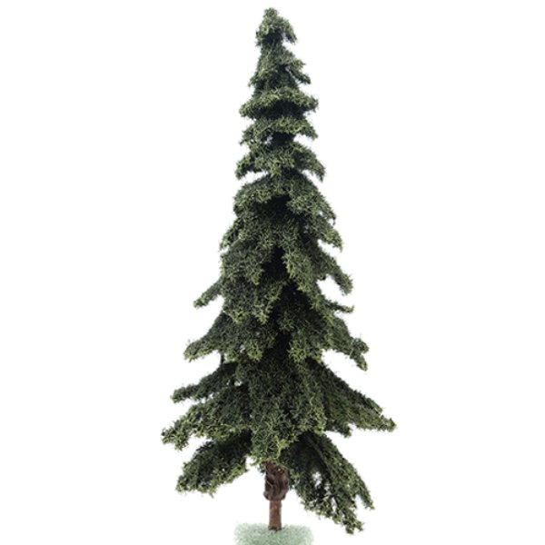 CA5540 10 in. Appalachian Green Spruce Tree on Spike for Dollhouse Miniature