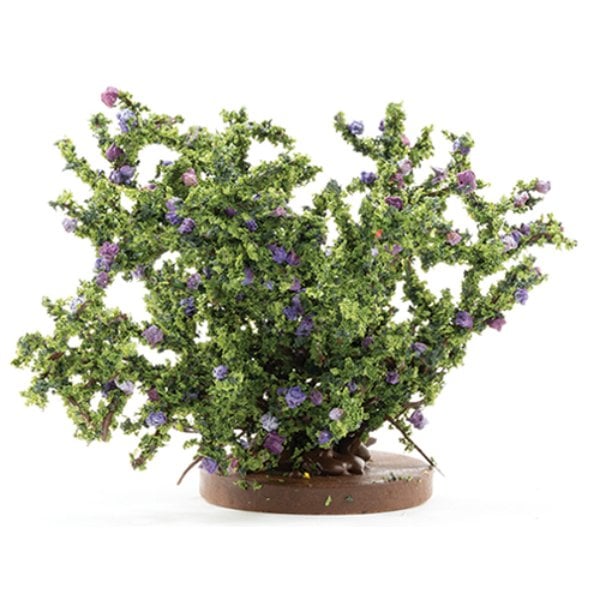 CARBLPP Rose Bush for Dollhouse Miniature - Purple - Large