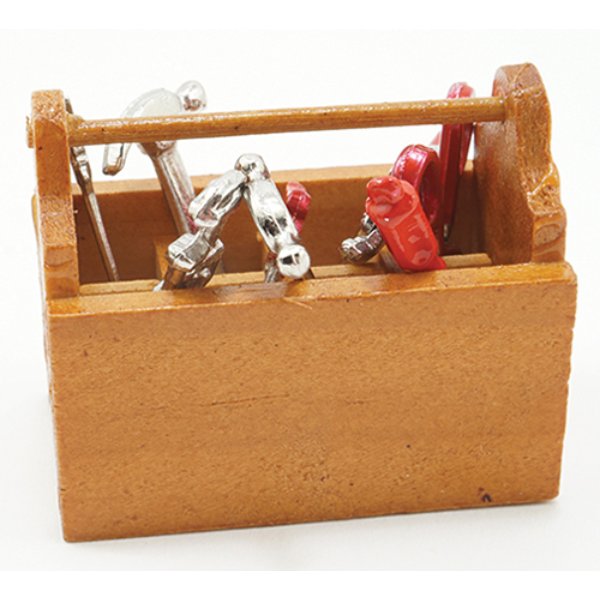 IM66140 Tool Box with 8 Tools for Dollhouse Miniature