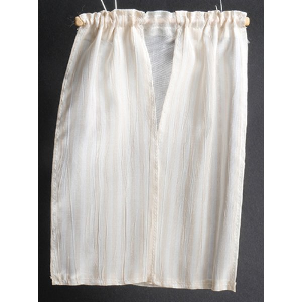 BB70015 Ecru Stripe Curtains for Dollhouse Miniature