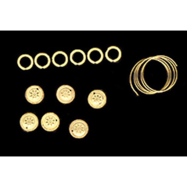 BLD109 Sheraton Brass Drawer Pull Handles for Dollhouse Miniature - 6 Piece
